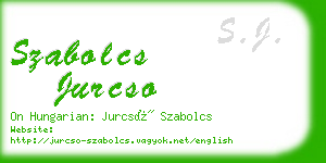 szabolcs jurcso business card